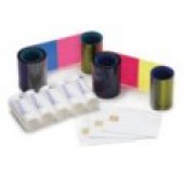 COLOR RIBBON YMCKT(SHORTPANEL) WITH BLANK WHITE CARDS